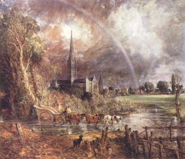 Salisbury Cathedral from the Meadows, John Constable